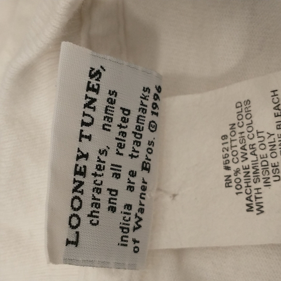 Vintage Tweety Bird with Hearts 1996 Warner Bros T shirt Tee m USA Single Stitch - Picture 6 of 10